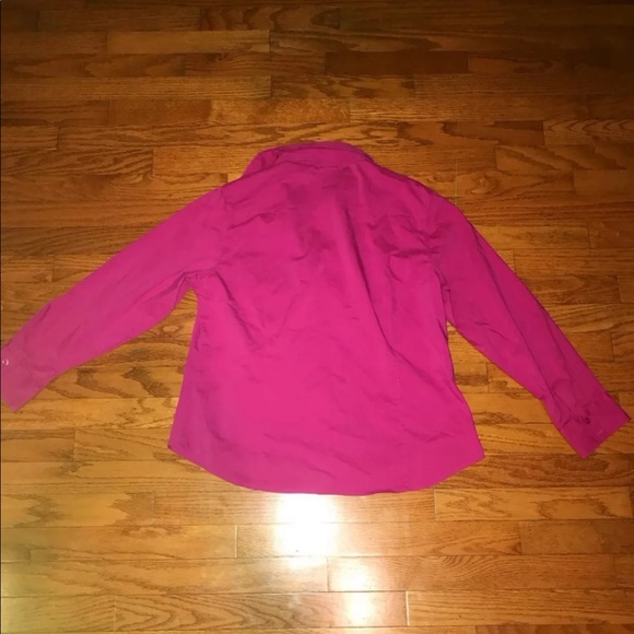 CHICOS Pink Button Up Collar Blouse & Skirt Outfit - Picture 7 of 8